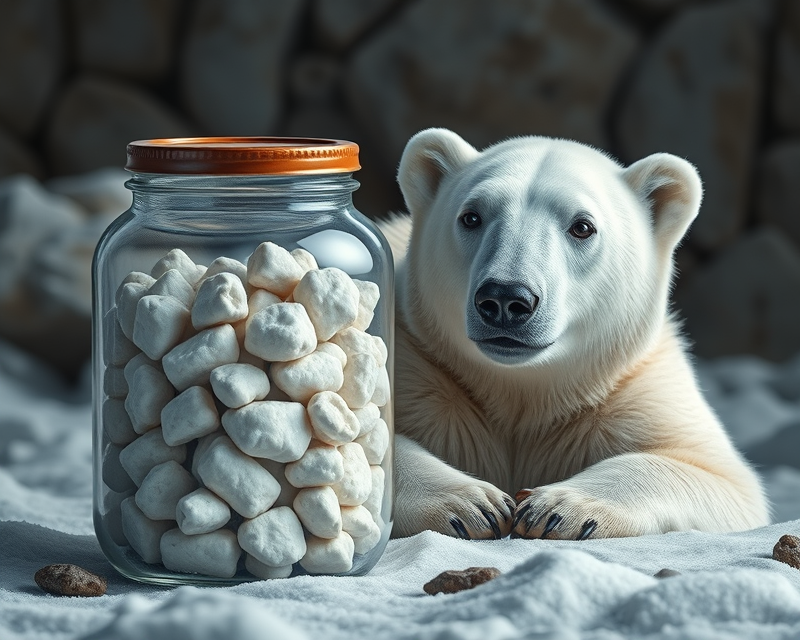 jar, polar bear